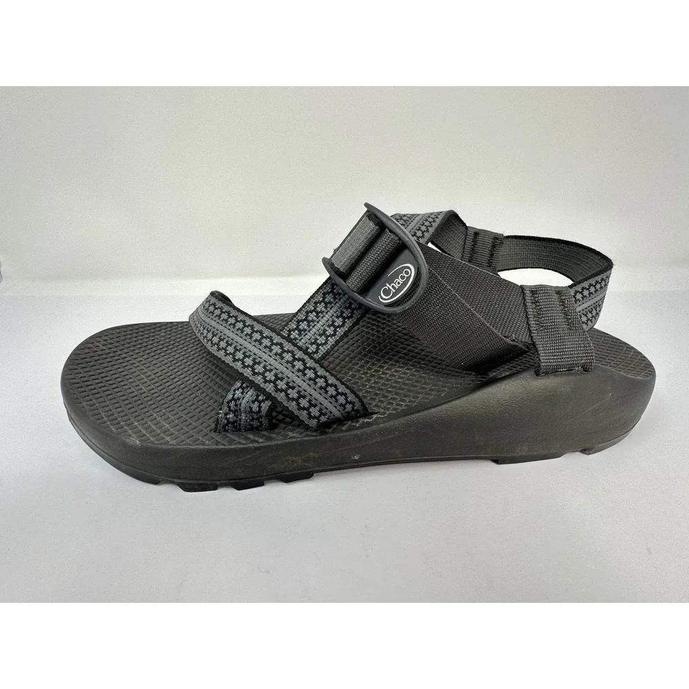 VTG Chaco Z1 Classic Sandals Mens 13 Assembled in Colorado USA Hiking Black Gray